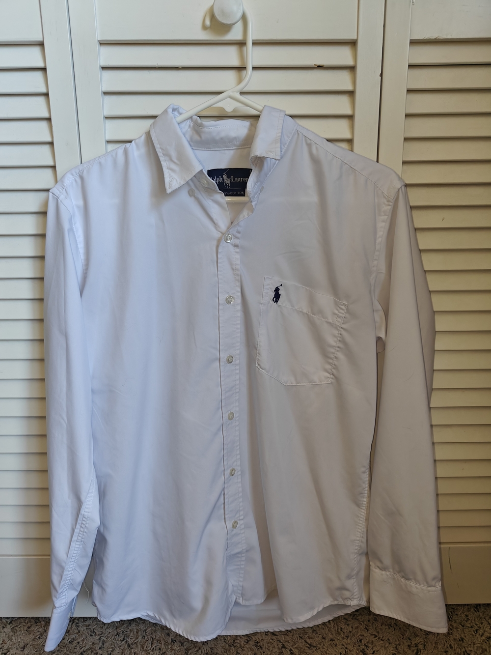 Polo Ralph Lauren Men’s Crisp Classic White Button-Down Shirt Size Small 15/32